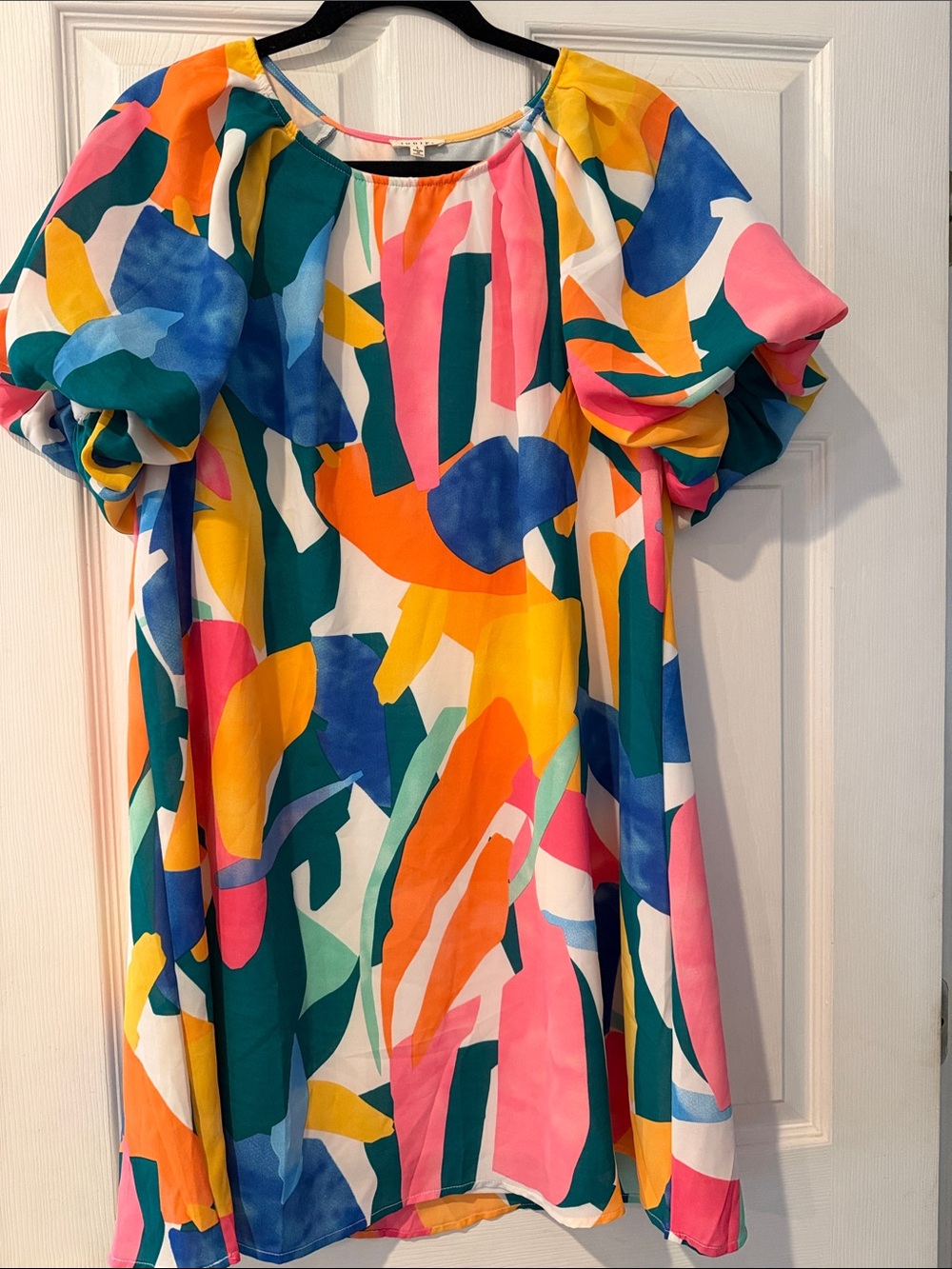 JODIFL Multicolor Abstract Ruffle Dress